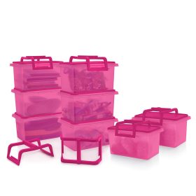Tupperware® Small Carry-All® Container | Set of 8, Detachable Handle