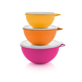 Tupperware® Thatsa® Bowls | Set of 3 | Airtight, Leakproof Mixing Bowls